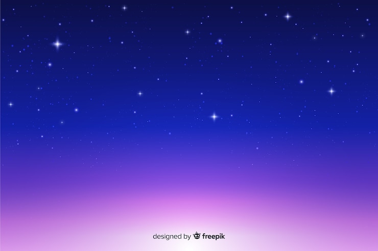 무료 Vector 별이 빛나는 밤하늘 배경