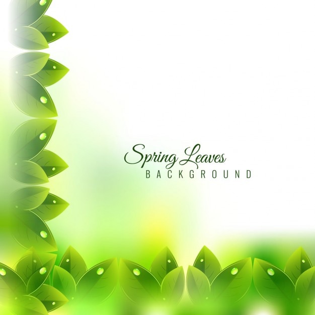 Красивый зеленый фон весной | Бесплатно векторы