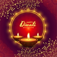 Beautiful greeting card for festival diwali background