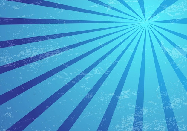 Бесплатное векторное изображение Красивые гранж солнечные лучи синий фон иллюстрации