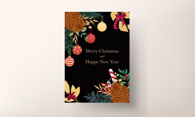 Красивая рука рисунок дизайн рождественской открытки