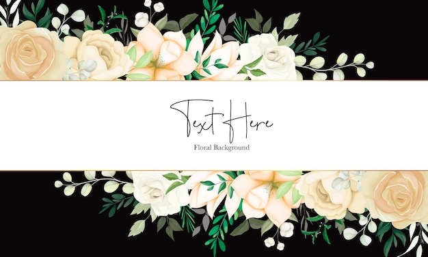 Free vector beautiful hand drawing soft floral background