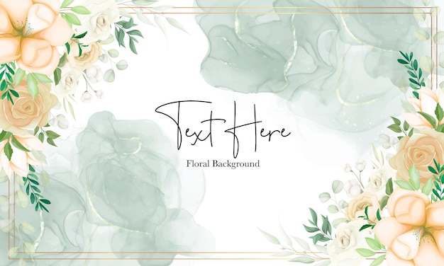 Free vector beautiful hand drawing soft floral background