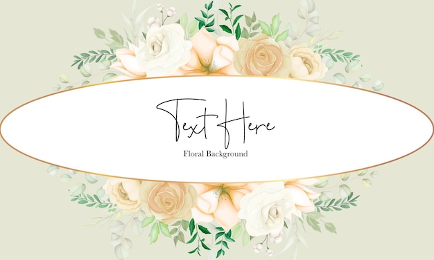 Free vector beautiful hand drawing soft floral background