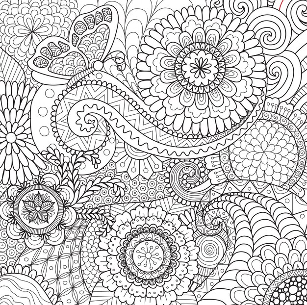 Beautiful hand drawn background