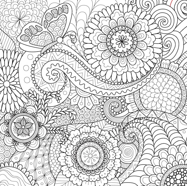 Beautiful hand drawn background