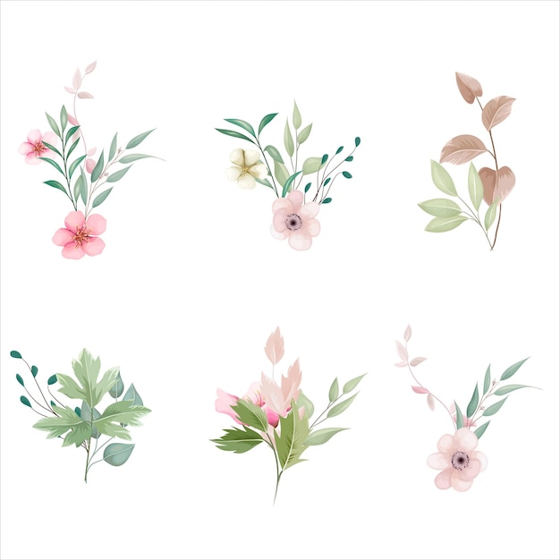 Free vector beautiful hand drawn floral bouquet