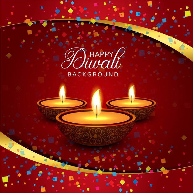 Beautiful Happy Diwali decorative background vector