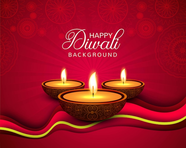 Красивый счастливый Diwali декоративный фон