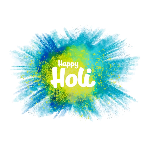 Free vector beautiful happy holi indian festival colorful color splash design