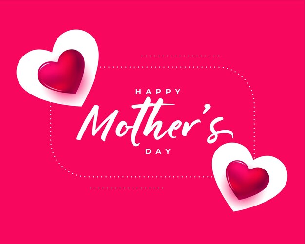 Beautiful happy mothers day celebration background