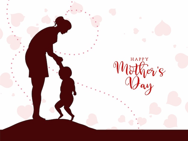 Free Vector beautiful happy mothers day celebration lovely background design