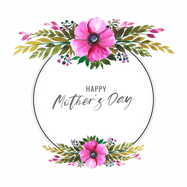 Beautiful happy mothers day greeting card background