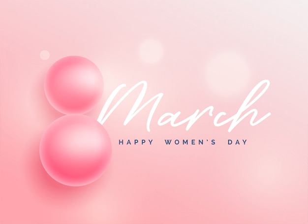 Beautiful happy women's day background