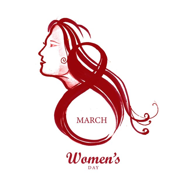 Beautiful happy womens day card background