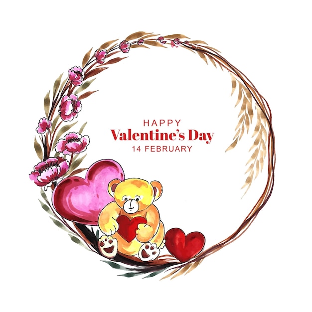 Free vector beautiful heart valentines day gretting card holiday background