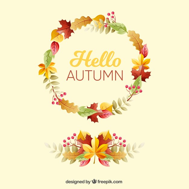 Beautiful hello autumn background