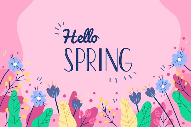 Beautiful hello spring