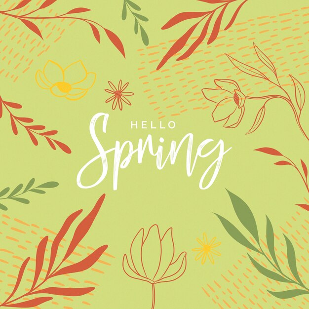 Beautiful hello spring