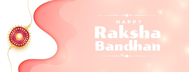 Banner di auguri di raksha bandhan del bellissimo festival indù