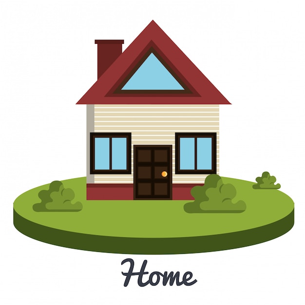 Free vector beautiful home