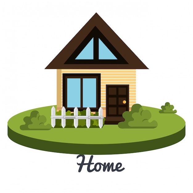 Free vector beautiful home