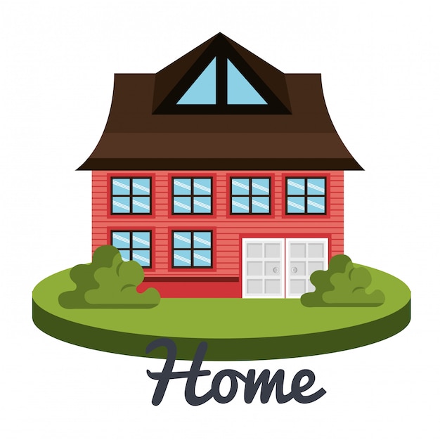 Free vector beautiful home