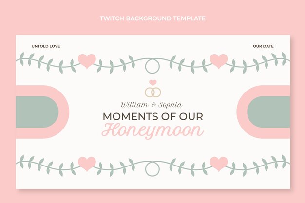 Beautiful honeymoon twitch background