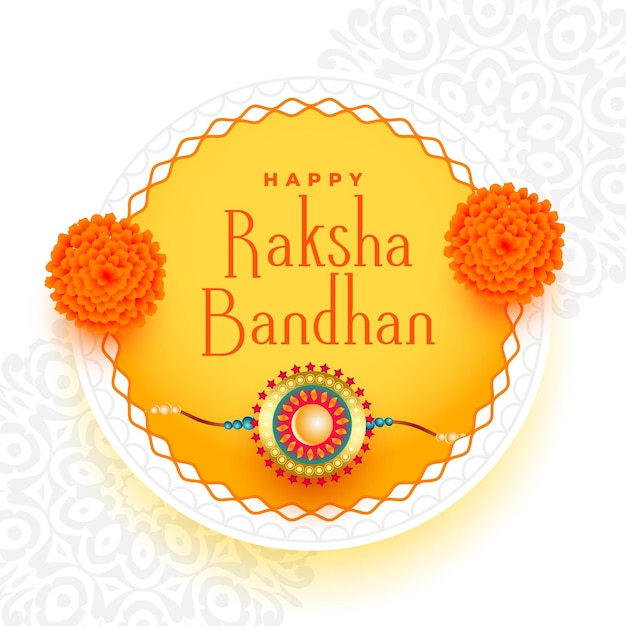 Free vector beautiful indian festival raksha bandhan celebration background