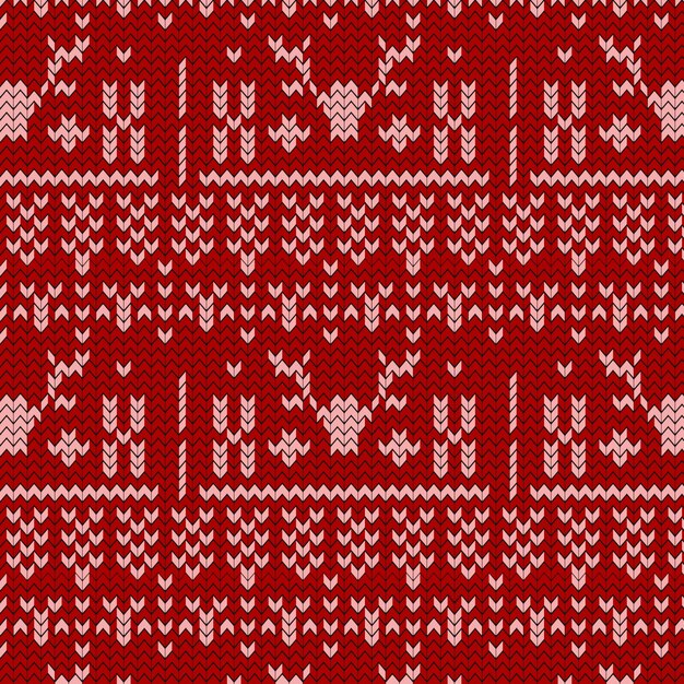 Beautiful knitted christmas pattern