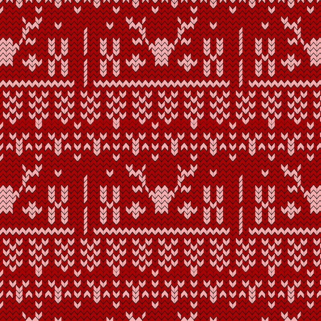 Beautiful knitted christmas pattern