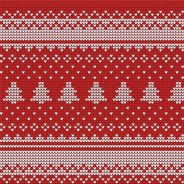 Beautiful knitted christmas pattern