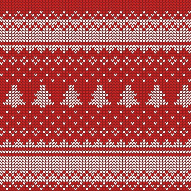 Beautiful knitted christmas pattern