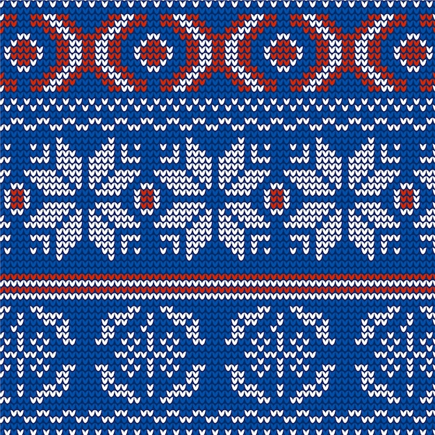 아름 다운 니트 크리스마스 패턴