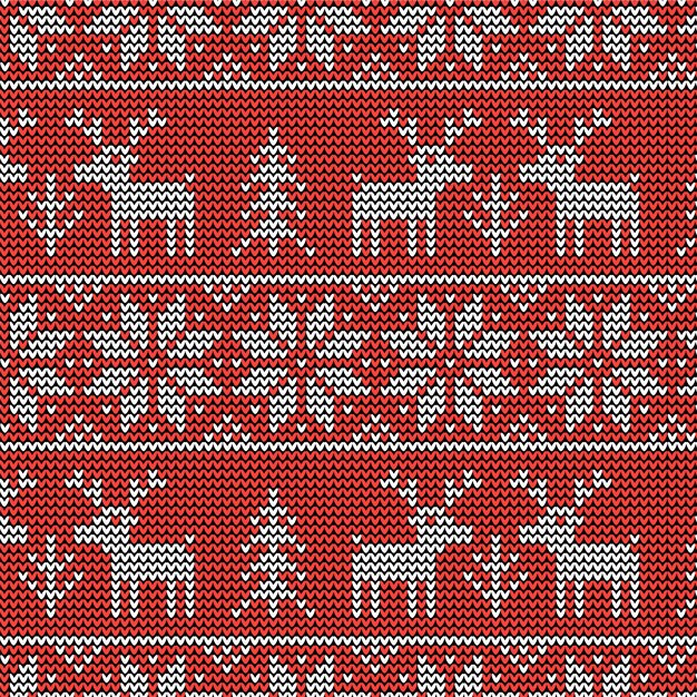 아름 다운 니트 크리스마스 패턴