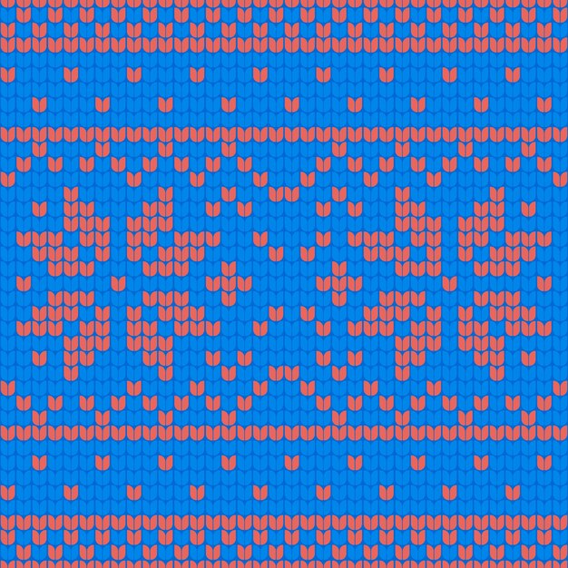 Beautiful knitted christmas pattern