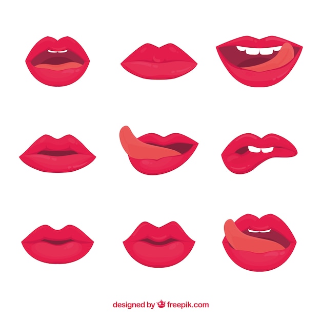 Beautiful lips set 