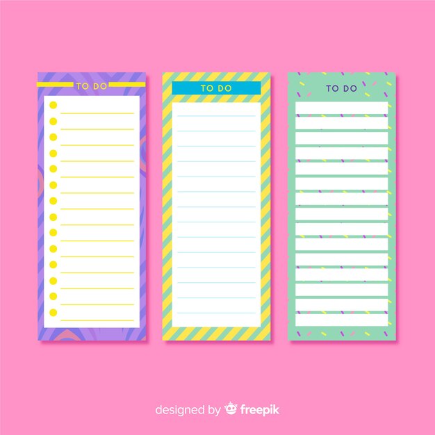 Beautiful to do list collection