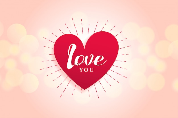 Free vector beautiful love heart background design