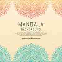 Free vector beautiful mandala background