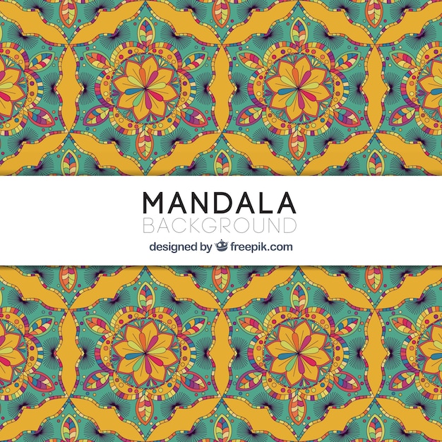 Free vector beautiful mandala background