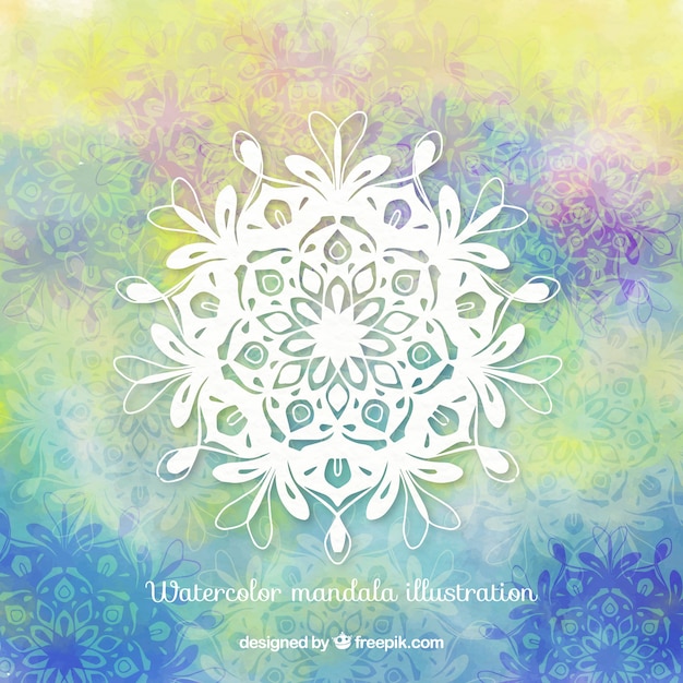 Free Vector beautiful mandala pattern