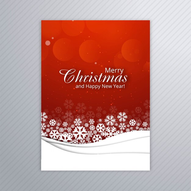 Beautiful merry christmas card poster