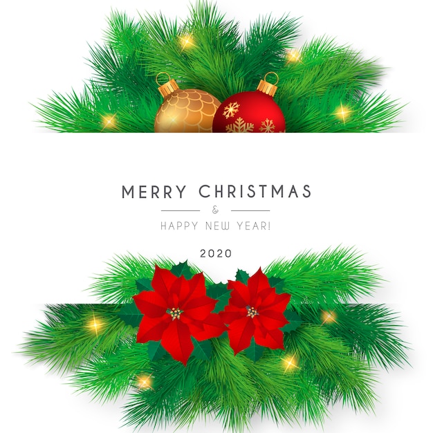 Beautiful Merry Christmas Card Template