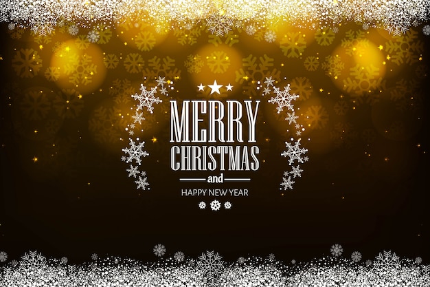 Beautiful merry christmas festival background vector