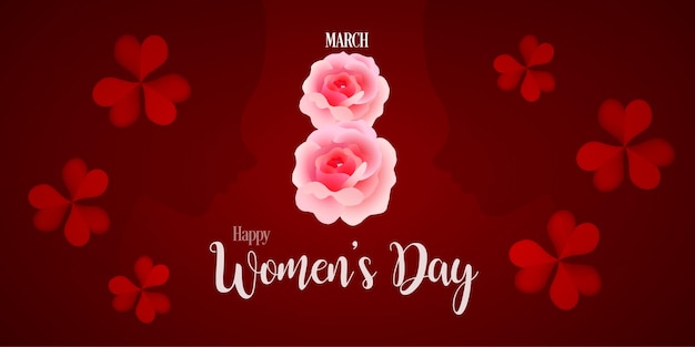 Beautiful Mothers Day International Womens Day Banner Background Poster Female Theme Free Vector