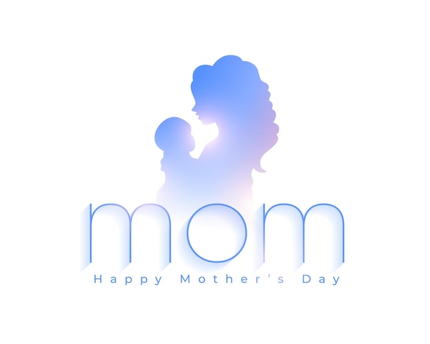 Beautiful mothers day wishes background for woman and child love relation