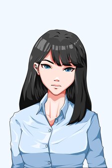 キャラクターデザインの女の子がスティックを持ってきます プレミアムベクター キャラクターデザインの女の子がスティックを持ってきます プレミアムベクター