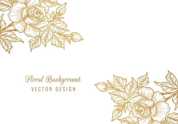 Beautiful ornamental decorative floral background