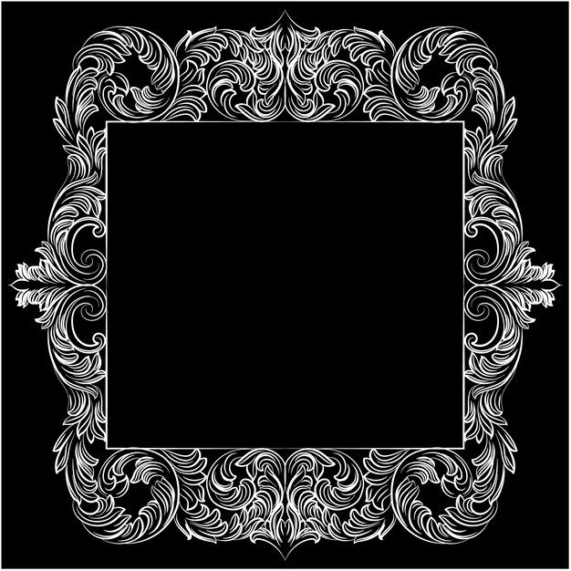 Beautiful ornamental frame